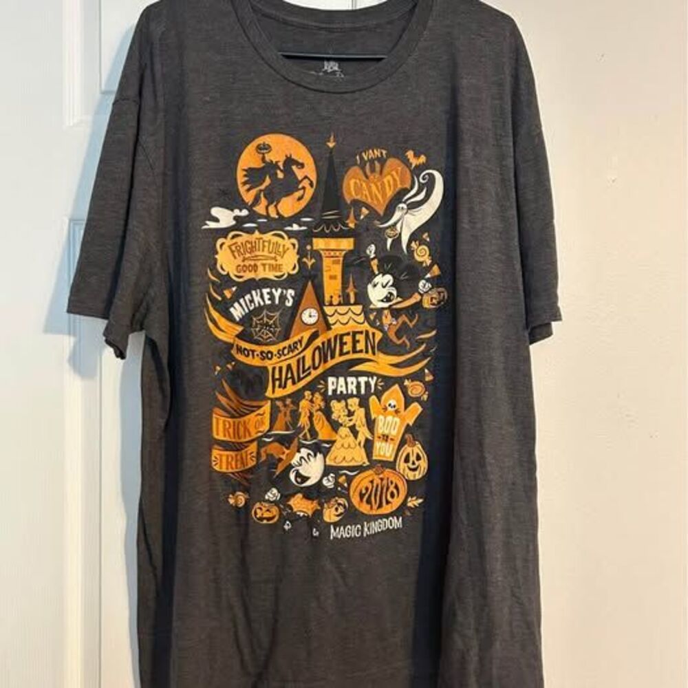 Disney Parks 3X Mickey’s Not So Scary Halloween Party 2018 Magic Kingdom Tee